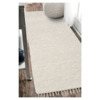 Ručně tkaný koberec - Béžový 50x120 cm
