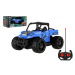Teddies Auto RC buggy pick-up terénní modré 22cm plast 27MHz na baterie se světlem v krabici 30x