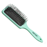 Eurostil Paddle Brush Fluorescent Turquoise S 04280 - plochý kartáč na rozčesávání vlasů S, tyrk