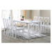 Dřevěná jídelní židle v bílé barvě KN1211
