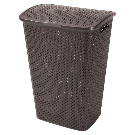Curver MY STYLE 55L koš na prádlo - hnědý