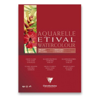Akvarelový blok Clairefontaine Etival Classic Grain A4, 10 listů, 200 g Clairefontaine