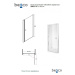 BESCO Bezrámové sprchové dveře SINCO 90 x 195 cm, Univerzální, Hliník chrom, Čiré bezpečnostní s