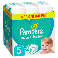 PAMPERS Active Baby plenky vel. 5, 11-16 kg, 150 ks