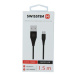 Datový kabel SWISSTEN USB / microUSB (6,5mm) 1,5m black