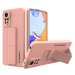 Wozinsky Kickstand Case silikonové pouzdro se stojánkem Xiaomi Redmi Note 11 Pro růžové