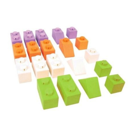 Bigjigs Baby Dřevěné Spojkostky - Basic set