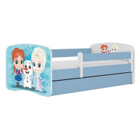 Dětská postel Babydreams+SZ modrá 80x180 Země ledu