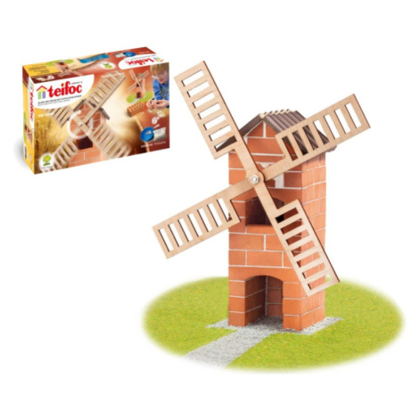 Stavebnice Teifoc Větrný mlýn 29x18x8cm