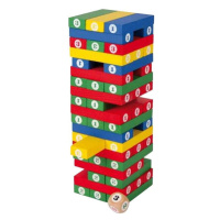 Desková hra Small Foot - Jenga, dřevěná, barevná - LE5260