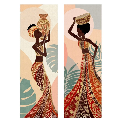 Signes Grimalt Africká Žena Malování 2 Jednotky Černá