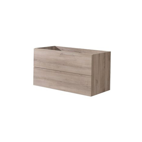 Aira desk, koupelnová skříňka, dub, 2 zásuvky, 1010x530x460 mm MEREO