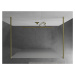 MEXEN/S Kioto samostatně stojící sprchová zástěna 100 x 200, dekor 8 mm, zlatál kartáčovaná 800-