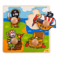 Bigjigs Toys Vkládací puzzle Piráti