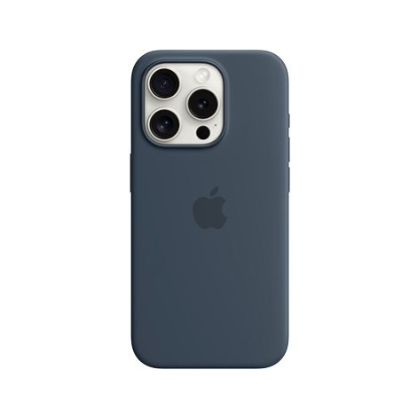 Apple iPhone 15 Pro Silikonový kryt s MagSafe bouřkově modrý