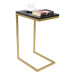 ArtAdrk Příruční stolek SPARK | zlaté nohy Barva: Bílá