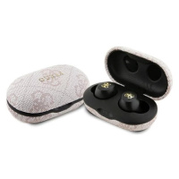Sluchátka Guess Bluetooth headphones GUTWSP4EGP TWS + ENC docking station pink 4G Metal (GUTWSP4