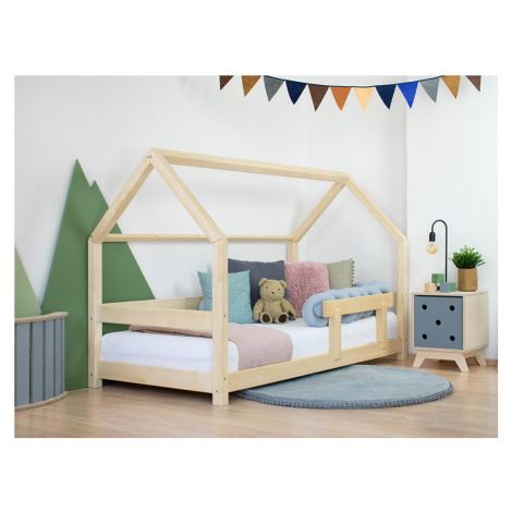 Benlemi Dětská postel domeček TERY s bočnicí Zvolte barvu: Námořnická modrá, Rozměr: 120x200 cm