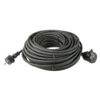 Venkovní prodlužovací kabel 20 m / 1 zásuvka / černý / guma-neopren / 230 V / 1,5 mm2