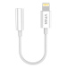 Vipfan L07 Kabel Lightning na mini jack 3,5 mm AUX, 10 cm (bílý)