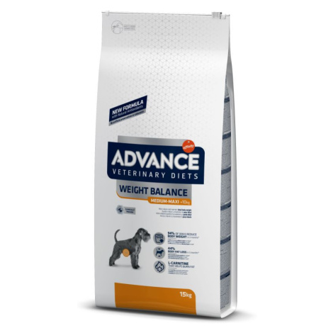 Advance Veterinary Diets Weight Balance Medium/Maxi - Výhodné balení 2 x 15 kg Affinity Advance Veterinary Diets