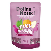 Dolina Noteci SUPERFOOD 300g kachna a křepelka pro psy 80% masa