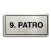 Accept Piktogram "9. PATRO" (160 × 80 mm) (stříbrná tabulka - černý tisk)