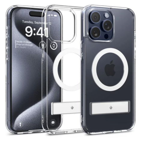 Kryt Spigen Caseology Capella MagSafe Kickstand, clear white - iPhone 15 Pro (ACS06757)
