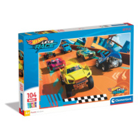 Clementoni - Puzzle 104 maxi Hot Wheels