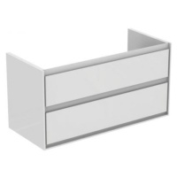 Koupelnová skříňka pod umyvadlo Ideal Standard Connect Air 100x44x51,7 cm bílá lesk/světle šedá 