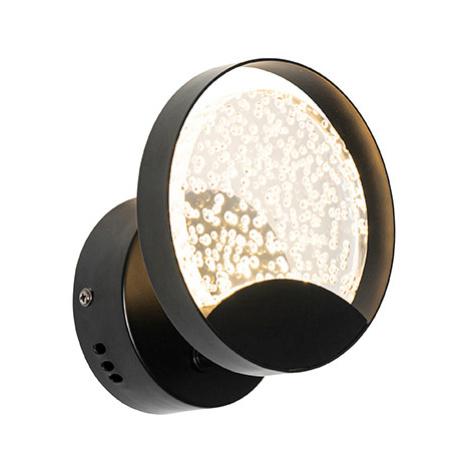 Designové nástěnné svítidlo černé včetně LED - Patrick QAZQA