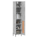 vidaXL Skříň highboard betonově šedá 34,5x34x180 cm kompozitní dřevo