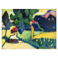 Obrazová reprodukce Summer Landscape (1909), Wassily Kandinsky, 40 × 30 cm