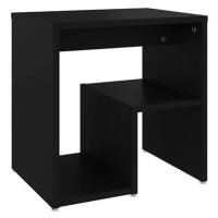 SHUMEE Noční stolek černý 40 × 30 × 40 cm dřevotříska, 806330