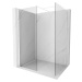 MEXEN/S Kioto Sprchová zástěna WALK-IN 85 x 80 cm, transparent, bílá 800-085-202-20-00-080