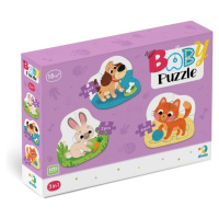 Baby puzzle Domácí mazlíčci 3v1 (2,3,4 dílků)