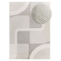 Koberec ve světle šedé a slonovinové barvě 160x230 cm Flora – Universal