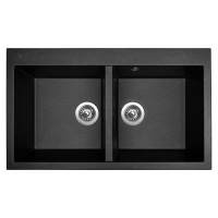 Sinks AMANDA 860 DUO Metalblack AMANDA 860 DUO Metalblack