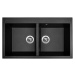 Sinks AMANDA 860 DUO Metalblack AMANDA 860 DUO Metalblack