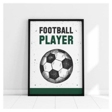 Plakát s fotbalovým motivem