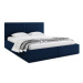 Čalouněná postel HILTON 140x200 cm Modrá