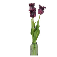 Tulipán SALLY řezaný umělý 45cm vínový