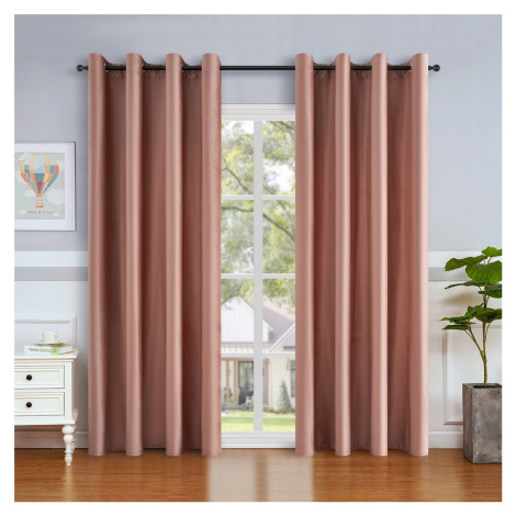 4Home Zatemňovací závěs Manila růžová, 150 x 250 cm