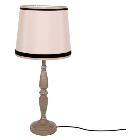 Stolní lampa CARDINALE, výška 58 cm, tmavě šedá, 1x40 E27, béžové stínidlo CANDELLUX