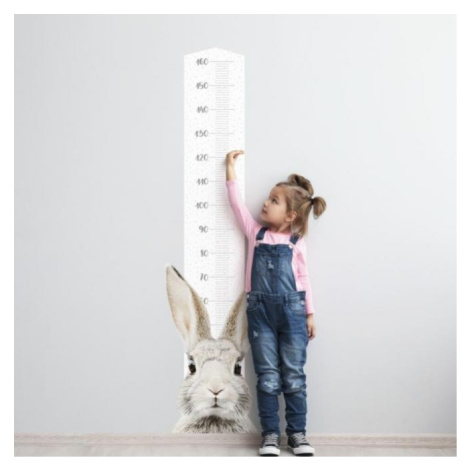 Výškový metr s králíkem na stěnu do dětského pokoje