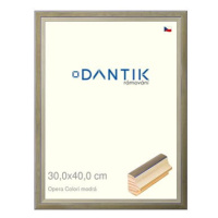 DANTIK rámeček 30 × 40, OPERA Colori modrý plexi čiré