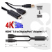 Club3D adaptér HDMI 1.4 na DisplayPort 1.1 (M/F), USB napájení, 18cm - CAC-2330
