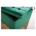 LuxD Designová taburetka Rococo 60 cm smaragdově-zelený samet