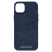 NJORD Salmon Leather Magsafe Case iPhone 14 Plus Blue