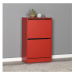 Adore Furniture Botník 84x51 cm červená
